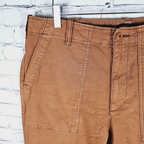 LANDS END | burnt orange high waist denim jeans - Picture 3 of 9